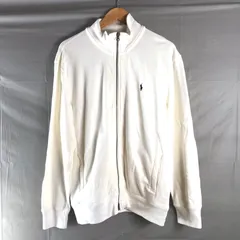 ポロバイラルフローレン Polo By Ralph Lauren ジップジャケット ロゴマーク ダブルジップ コットン100％ ホワイト 白 LLサイズ 964835