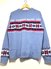 050122 HUMAN MADE Nordic Knit Sweater ウール ニット M セーター 羊毛 ノルディック ヒューマンメイド