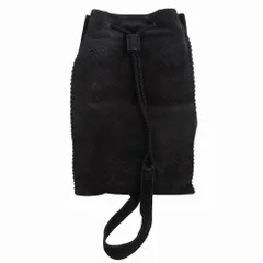 PRADA プラダ スエード エスニック柄 ワンショルダーバッグ 肩掛け ブラック メンズ レディース 【中古】