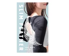 新品未開封＊[ スリムフェザー ] Slim Feather 着圧 二の腕シェイパー 姿勢矯正 Mサイズ ブラック【正規品】