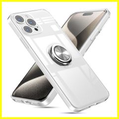 スタンド機能 リング付き 薄型 ケース ケース 耐衝撃 透明 Max ストラップホール付き Max Pro すり傷防止 Pro 15 滑り止め 15 アイフォン 耐久 クリア リング クリスタル・クリア 用 iPhone