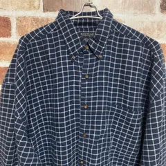 古着 US【STRUCTYRE】メンズ　紳士服　トップス　ネルシャツ　チェックシャツ　チェック柄　長袖　オシャレ　アメカジ
