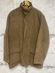 e-90　PLAY BOY プレイ ボーイ ジャケット ブルゾン アウター 茶系 スウェード 防寒着 LLサイズ  メンズ ファッション テレフォンポケット付