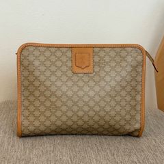 CELINE オールドセリーヌ マカダム柄 ポーチ クラッチ M06 - メルカリ
