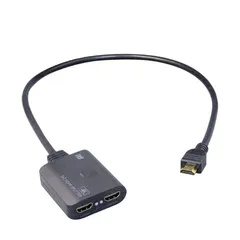 ラトックシステム 4K 60Hz 1入力2出力 HDMI 分配器 ダウンスケール RS-HDSP2C-4K スプリッター 2出力 同時 0