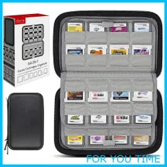 【特価】Sisma カードケース 64枚収納 3DS 2DS DS SWITCH用カード整理ケース 収納 ポーチ『黒色』