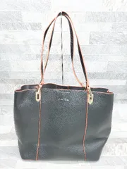 ◇ Θ MONTE ROSSO バイカラー トート　バッグ ブラック レディース P  【1410160009895】