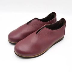 フィグリーノ 23.0cm レディースシューズ  Vカット mer0183 ワイン ボルドー ft2 暖かい フリース
