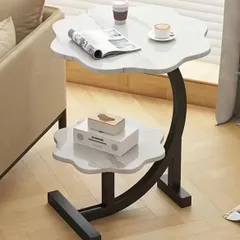 テーブル サイドテーブル メタル製 北欧 モダン コーナー用 コンパクト小型デスク 引き出し付き ホームバルコニー ベッドサイド収納 リビング用 コーヒーテーブル リビングルーム シンプルデザイン ソファ おしゃれ 可愛い テーブル ベッドルーム ホワイト