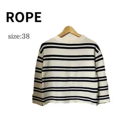 ROPE ロペ　７分袖カットソー ROPE/ロペ】⭐七分袖カットソー 38号/Mサイズ アイボリー
