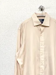 【Polo RALPH LAUREN】90s L/S REGENT CLASSIC FIT コットンシャツ L ポニー無し ポロラルフローレン 長袖 ヴィンテージ 古着