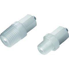 【新品・2営業日で発送】フロンケミカル PCTFEオス・ルアーロック継手 R1／4 オリフィスΦ2.5