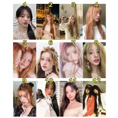 K-POP グッズ ILLIT アイリット MINJU ミンジュ トレカ 風  フォトカード １２枚セット