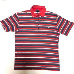 Paul Smith JEANS ポールスミスジーンズ マルチボーダー ポロシャツ L 古着