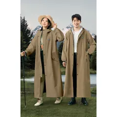 ☆ ブラウン ☆ L ☆ レインコート 自転車 レインウェア 多機能 おしゃれ レインコート 自転車 多機能 通学 カッパ レインポンチョ 通勤 おしゃれ レディース メンズ レインウェア 雨具 雨合羽 かっぱ 合羽 ポンチョ 自転車用レインコート ロング丈