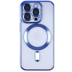 iPhone16 Pro Max ケース メタリック カメラカバーケース 【Color】ブルー
