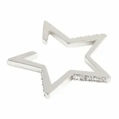 【シルバー×フリーサイズ】[Cream dot. クリームドット公式] イヤーカフ レディース イヤーカフ イヤカフ 片耳用 メタル 星 スター キュービックジルコニア 大人カジュアル シンプル 可愛い  