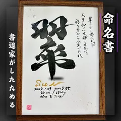 【フルコースバージョン】売れっ子書道家が手書きでしたためるかっこいい命名書 A4白紙黒文字 フルコースバージョン