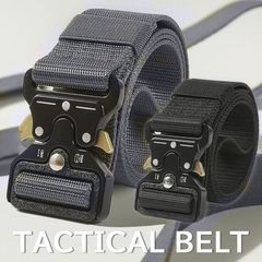 ミリタリーベルト タクティカルベルト サバゲーベルト ミリタリー メンズ レディース 作業用ベルト ガチャベルト ナイロンベルト EDC アウトドア スポーツ 釣り 登山 旅行 サバゲー 軍用 強化バックル 調節可能 防災 キャンプ 通気性抜群 速乾性