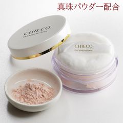 フェイスパウダー 真珠パウダー しっとり トーンアップ バラプラセンタ配合 ルースパウダー CHIECO 毛穴レス 透明感 ツヤ肌 毛穴カバー 皮脂吸着 汗抑制 コスメ 顔色補正 化粧崩れ防止 洗顔で落とせる プレゼント 銀座トマト