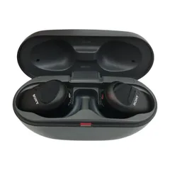 SONY ソニー ワイヤレスノイズキャンセリング ステレオヘッドセット ブラック Bluetooth イヤホン 重低音 WF-SP800N BM 中古 T1