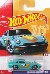 【中古】ミニカー 1/64 CUSTOM DATSUN 240Z #72(ターコイズブルー) 「Hot Wheels 70s」 [GBB86]