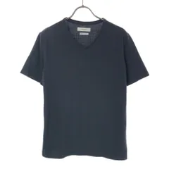 モーガンオム 日本製 半袖 Vネック Tシャツ ブラック MORGANHOMME メンズ