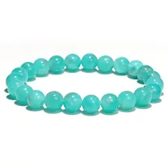  〔K1961-8m〕約8mm アマゾナイトシリカ 天河石 ブレスレット Amazonite 