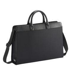 【数量限定】メンズ リクルートバッグ 通勤バッグ ブラック 2WAY仕様 A4収納 出張 自立 大容量 ブリーフケース ビジネスバッグ [エースジーン]