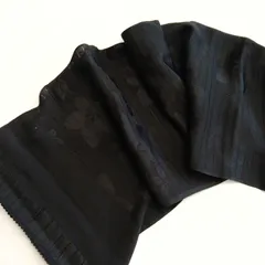 正絹　絽　黒　帯揚げ　14-1007-2