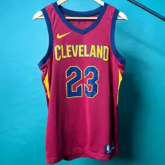 【NIKE・NBA】CLEVELAND 背番号23 JAMES Dri-FIT ゲームシャツ タンクトップ（ワイン/イエロー/ネイビー）のサムネイル