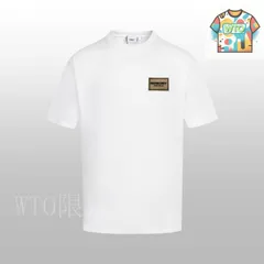 【今日WTO】BURBERRY 260g Custom 棉 カップルクルーネック短袖 T-XF67