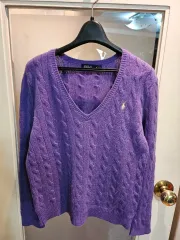 POLO RALPH LAUREN(ポロラルフローレン) カシミヤ ケーブル ニット M