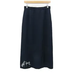伊太利屋 ロングスカート ボトムス アニマル柄 レディース 11サイズ ネイビー ITALIYA 【中古】のサムネイル