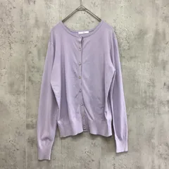 index インデックス　長袖カーディガン　レディース　うすいパープル　Lサイズ