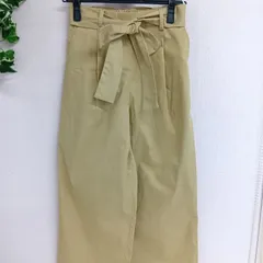 [ROPE' PICNIC]ロペピクニック カーゴパンツ レディース リボンベルト タグ付き サイズ36 S キャメル（い-307，ナ）