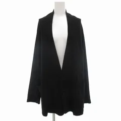 Y's 黒 カットソー生地 テーラードジャケット 羽織り カーディガン
