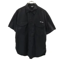 CAMP7 キャンプセブン 半袖 シャツ M ブラック アウトドア メンズ 古着