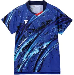 ヴィクタス VICTAS 卓球 V-OGS418 ゲームシャツ トップス 吸汗速乾 部活 トレーニング 練習 試合 大会   512406 5000 ブルー