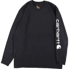 古着 カーハート Carhartt ORIGINAL FIT 袖プリント ロングTシャツ ロンT メンズXL/eaa359290