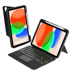 新品 iPad A16 2025、第10世代 10.9インチ 2022 / 第11世代 11インチ 対応 キーボード付きケース 、トラックパッド付き、バックライト付き一体式＆脱着式 iPad キーボード Bluetooth 平假名配列 英語配列 縦置き横置き可
