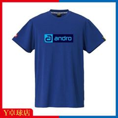 アンドロ ナパＴシャツ デオ CB ディープブルーxブルー 卓球ウェア NAPA T-SHIRT DEO CB ユニフォーム Y卓球店 (andro) [M便 1/1]
