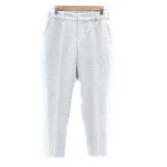 グリーンレーベルリラクシング ユナイテッドアローズ green label relaxing テーパードパンツ アンクル丈 40 L ライトグレー /HO31