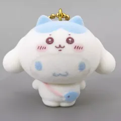 【中古】キーホルダー シナモロール(ハチワレ) 「ちいかわ なんか小さくてかわいいやつ×サンリオキャラクターズ シークレットフロッキーマスコット」