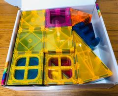 マグネットブロック 80 ピースの磁石タイルをマグネットおもちゃ 含む STEM 学習用教育建設玩具