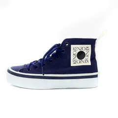 ケンゾー KENZO ハイカットスニーカー キャンバス ロゴ 35 22cm 紺 白 ネイビー ホワイト /NR ■OSのサムネイル