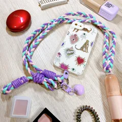 スマホ⭐︎ショルダーストラップ⭐︎韓国⭐︎ 推し活⭐︎キキララ⭐︎パラコード風⭐︎インスタ映え