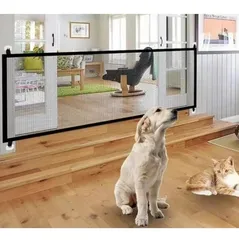 ベビーゲート ペットフェンス 犬 猫用 犬 猫 侵入防止 隔離ネット 柵 屋内安全ゲート 安全ガード 間仕切り 家具保護 簡単組立 折りたたみ 収納便利 室内設置