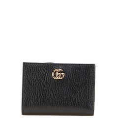 グッチ 日本限定 ダブルG 772738 ブラック レザー レディース GUCCI【228-21299】