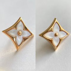 ルイヴィトン　ピュス　ブロッサム　ナクレ　ピアス　ホワイト マザー・オブ・パール